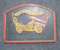 A wooden relief panel,