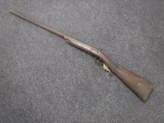 A 19th century percussion cap musket