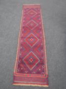 A Meshwani runner 242 cm x 58 cm