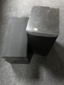 A pair of B&W DM602 black cased speakers