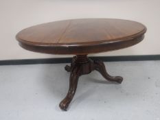 A Victorian mahogany tilt topped pedestal table