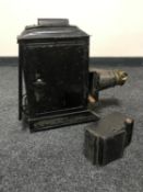 A 19th century magic lantern with lens