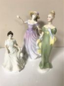 Three Royal Doulton figures; Beth HN 4156,