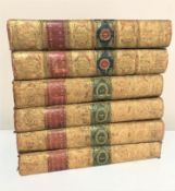 Four 19th century leather bound and gilded volumes; the History of England by Dr.