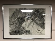 Miles Richmond (1922 - 2008) : The Tees at Middlesborough, lithograph, numbered 5/30, signed,