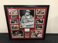 A framed Only Fools and Horses photographic montage,