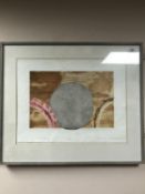 Mid 20'th Century School : Chania Eclipse, etching in colours, a proof, indistinctly signed,