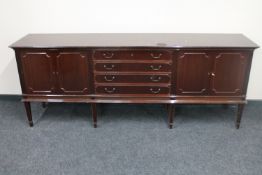 A continental mahogany Regency style sideboard