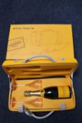 A bottle of Veuve Clicqueot Ponsardin brut champagne, 750 ml,