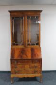 A Victorian inlaid mahogany bureau bookcase CONDITION REPORT: Width 97cm.