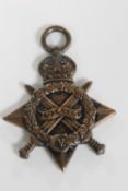 A WWI Royal Navy medal presented to F.