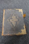 A 19th century leather bound family bible