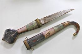 An Arabic knife with polished,
