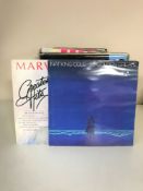 A box of vinyl LP records - classical, Marvin Gaye,