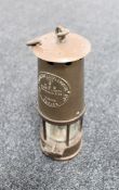 A brass Eccles Protector miners lamp Type 6