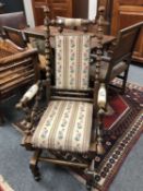 An Edwardian American style rocking chair,