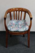 A horseshoe shaped chair