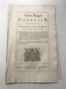 A George II act dated 1740 relating to the repair of the highway from Royston to Handsford Bridge