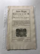 A George II act dated 1740 relating to the draining of Water level in Waterbeach