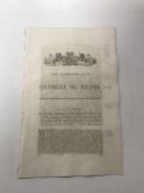 A George III act dated 1806 relating to the boundaries of Windsor Forest and lands of the Crown