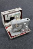 A Pfaff 360 sewing machine and a Yamata sewing machine with foot pedal,