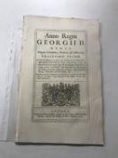 A George II act dated 1758 relating to the draining preserving in Doddington
