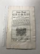 A George II act dated 1726 relating to the repair of roads in Tewkesbury Gloucester