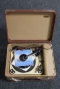 A Garrard Baird portable record player