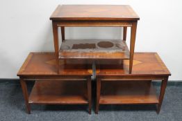 Three Regency style mahogany lamp tables