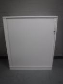 Two office shutter door cabinets