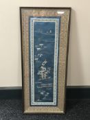 A Chinese silkwork panel