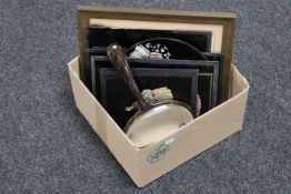 A box of black and white print 