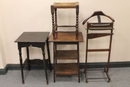 A gent's valet stand,