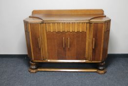 An oak Art Deco sideboard