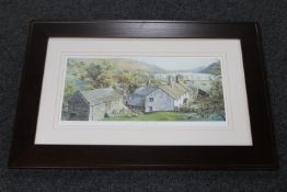 A framed signed limited edition print 