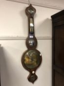 A 19th century rosewood cased barometer