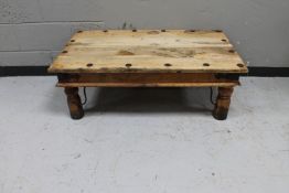 A sheesham wood coffee table