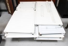 A pallet of seven single and two panelled radiators,