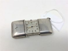 A silver Movado chronometer Ermeto