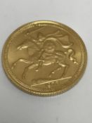 A 1973 Isle of Man full sovereign,