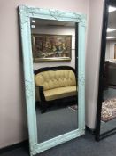A contemporary leaning mirror 183 cm x 91 cm