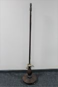 A rosewood Art Deco standard lamp