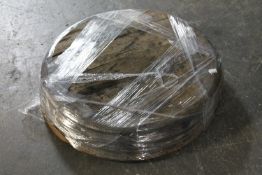 Eight oak whisky barrel lids