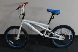 A Silver Fox Ice BMX bike