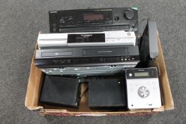 A Sony Discrete power stage control centre, box of LG DVD/VCR.