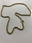 A 9ct gold fancy link necklace, 10.5g.