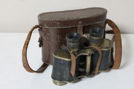 A pair of early 20th century Ross of London military field glasses no.