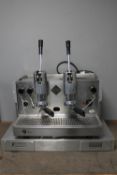An Italcrem two cup commercial coffee machine
