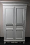 A contemporary Country Corner double door wardrobe