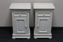 A contemporary Country Corner pair of bedside stands